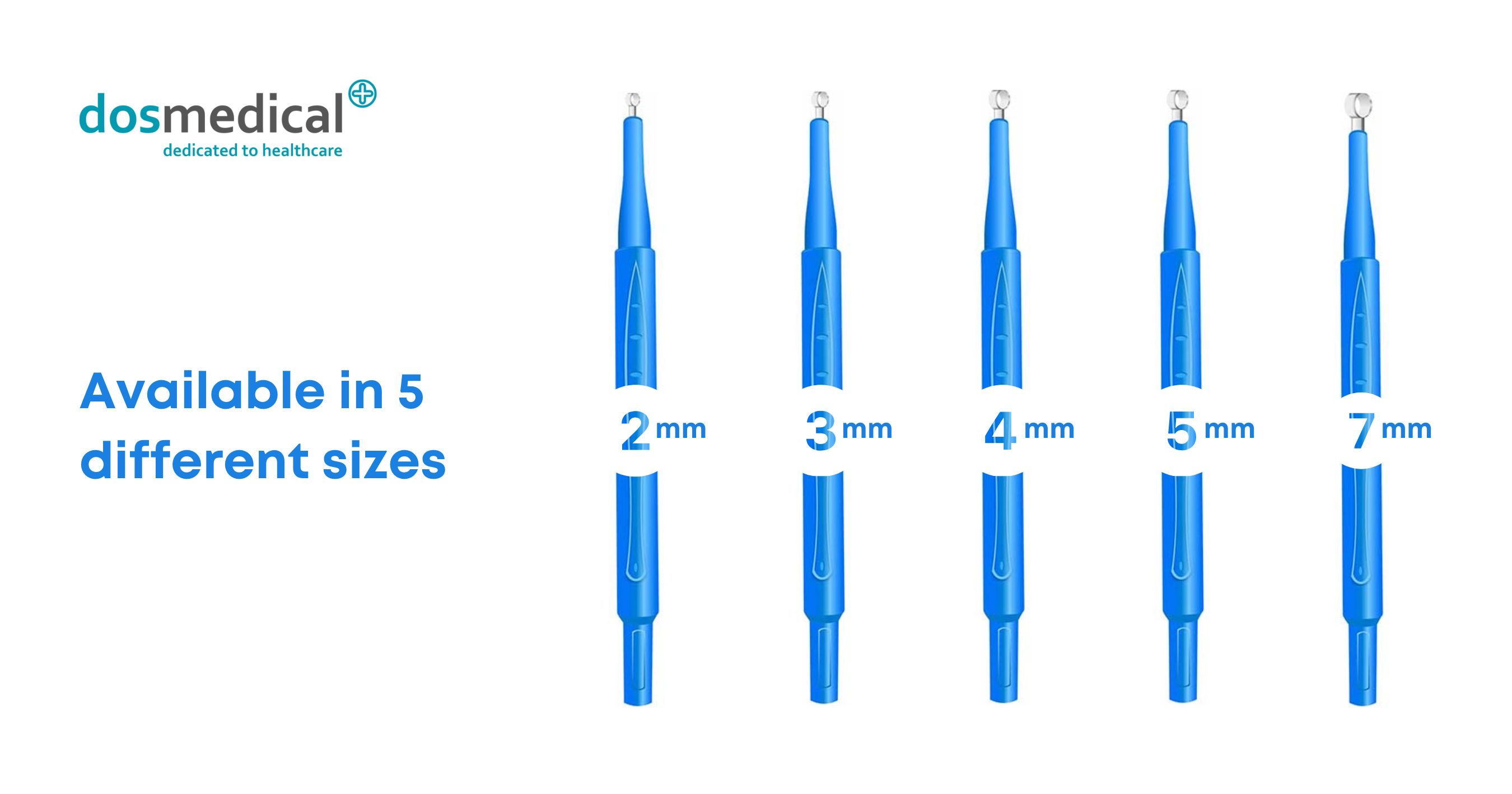 Dosmedical Dermal Curettes in different sizes