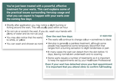 Verrutop Appointment Cards